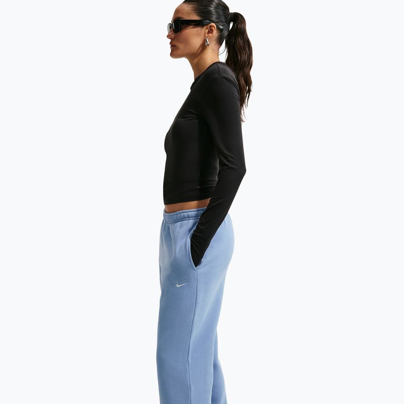 Dámske nohavice Nike Studio Fleece work blue/sail 4