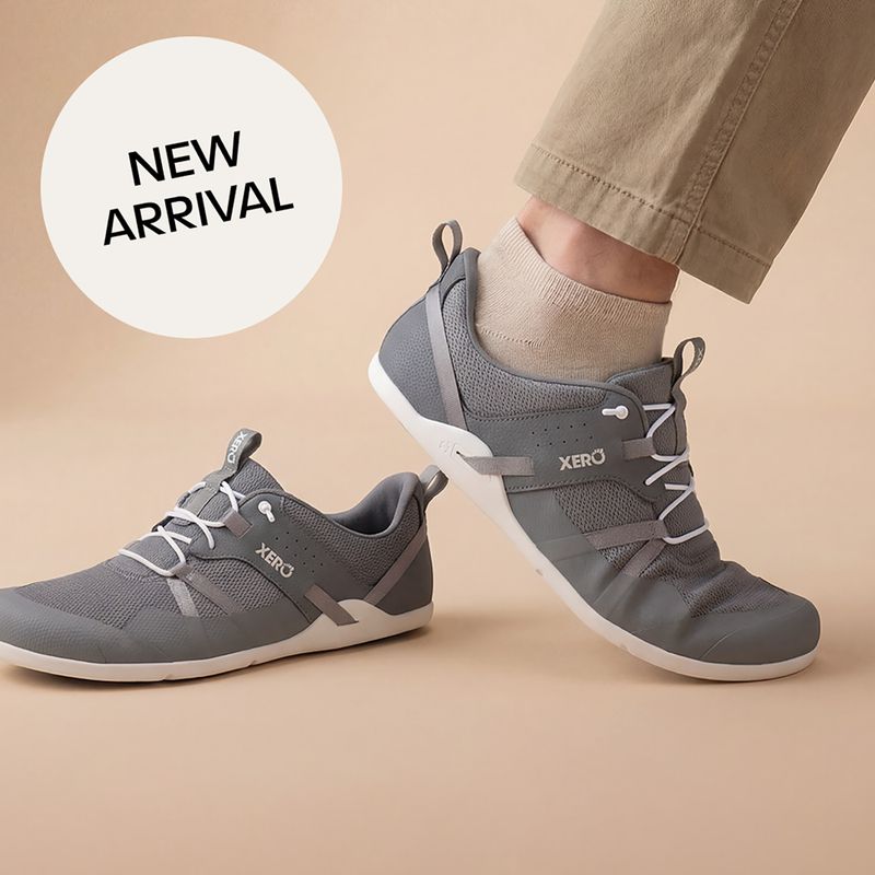 Pánske barefoot topánky Xero Shoes Prio Easy On steel gray 9