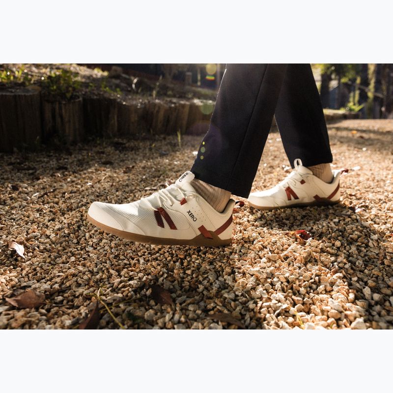 Dámske barefoot topánky Xero Shoes Prio Easy On egret/burnt brick 9