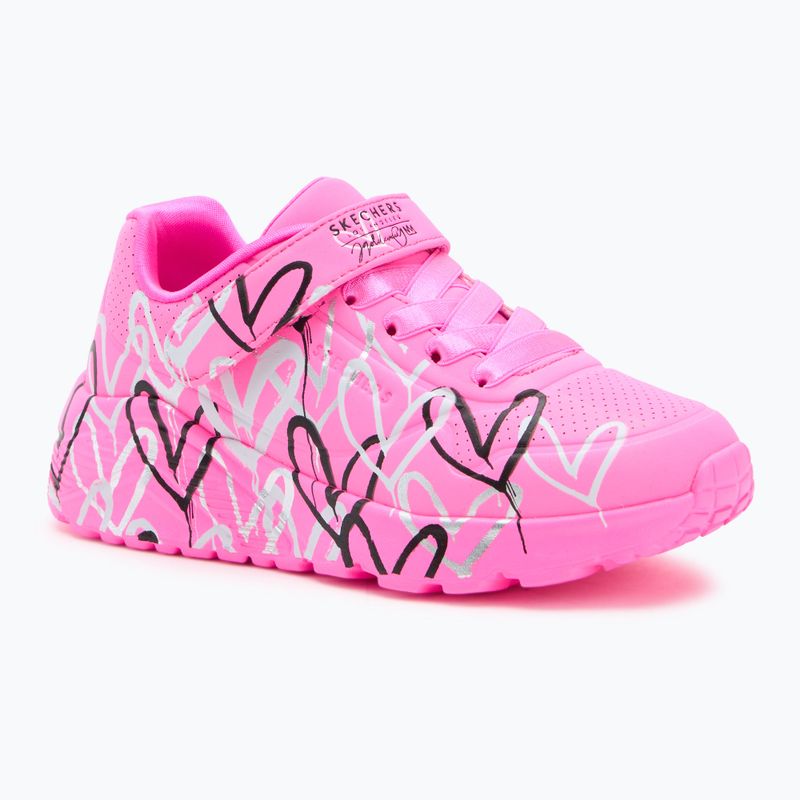 Detské topánky SKECHERS Uno Lite Love Levitate hot pink/multi
