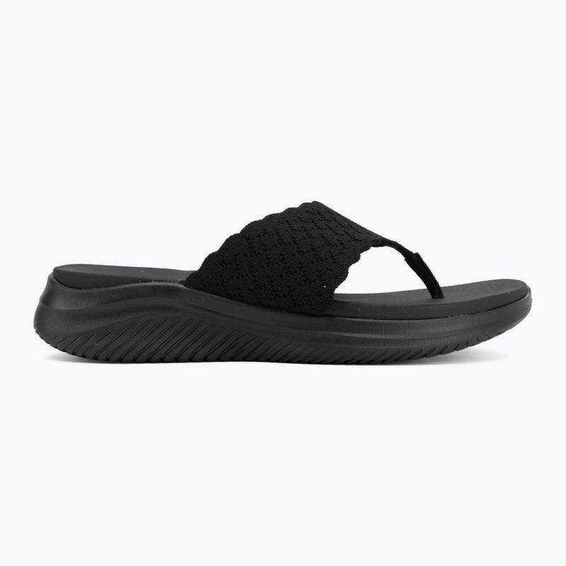 Dámske šľapky SKECHERS Ultra Flex 3.0 Rhythm Waves black 2