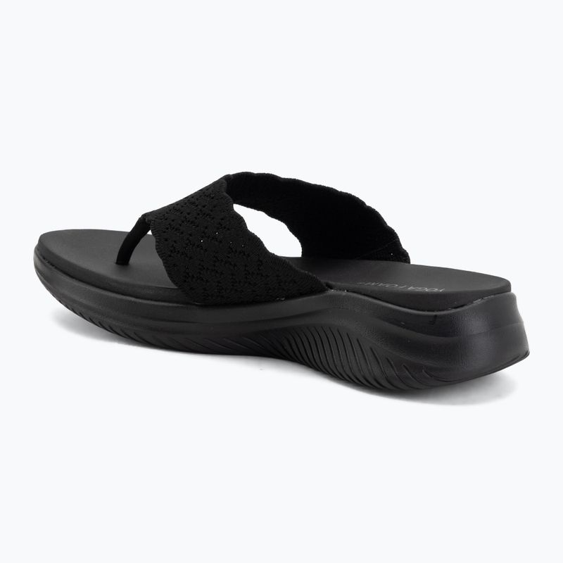 Dámske šľapky SKECHERS Ultra Flex 3.0 Rhythm Waves black 3