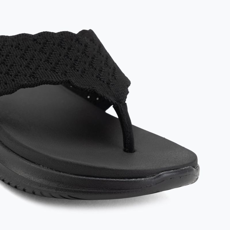 Dámske šľapky SKECHERS Ultra Flex 3.0 Rhythm Waves black 7