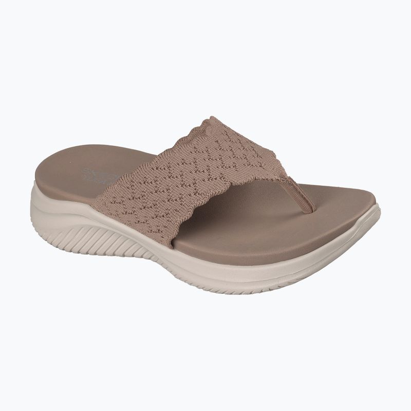 Dámske šľapky SKECHERS Ultra Flex 3.0 Rhythm Waves brown 8