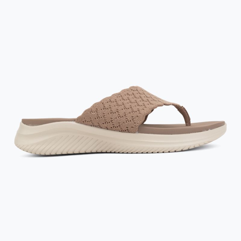 Dámske šľapky SKECHERS Ultra Flex 3.0 Rhythm Waves brown 2