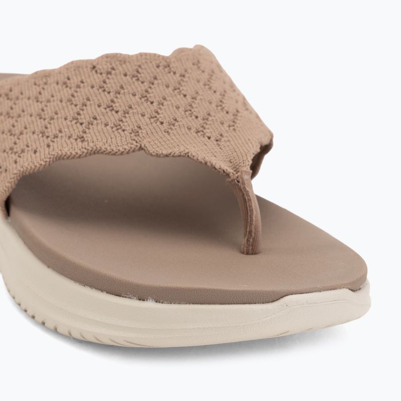 Dámske šľapky SKECHERS Ultra Flex 3.0 Rhythm Waves brown 7