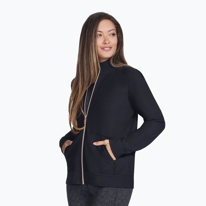 Dámska mikina SKECHERS GO Luxe Rib Everyday Full Zip black 3