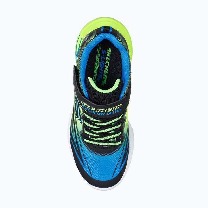 Detské topánky SKECHERS Flex-Glow Ultra black/blue/lime 13