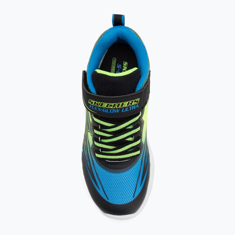 Detské topánky SKECHERS Flex-Glow Ultra black/blue/lime 5