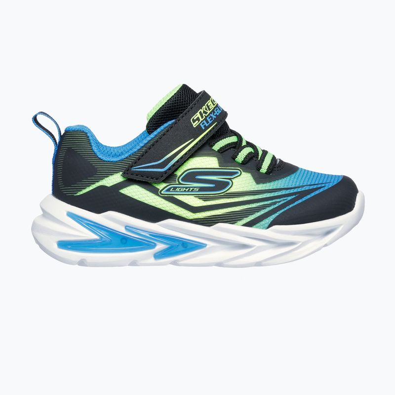 Detské topánky SKECHERS Flex-Glow Ultra black/blue/lime 2