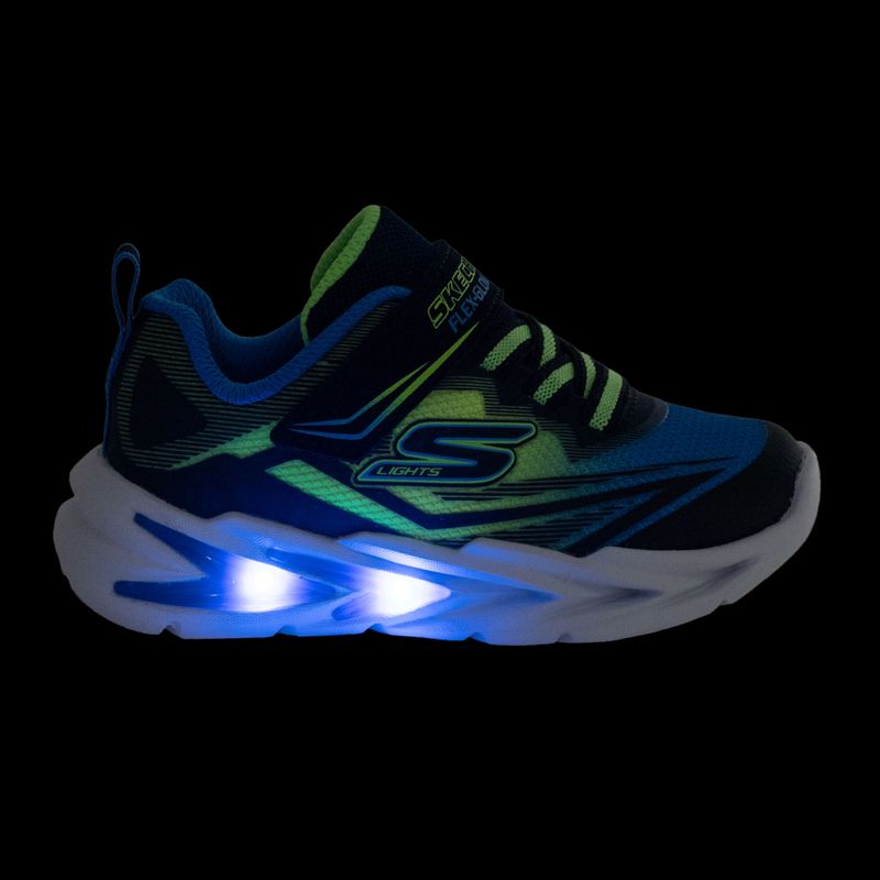 Detské topánky SKECHERS Flex-Glow Ultra black/blue/lime 8