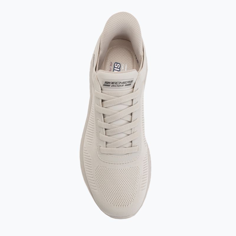 Pánske topánky SKECHERS Bobs Squad Chaos Solid Step white 5