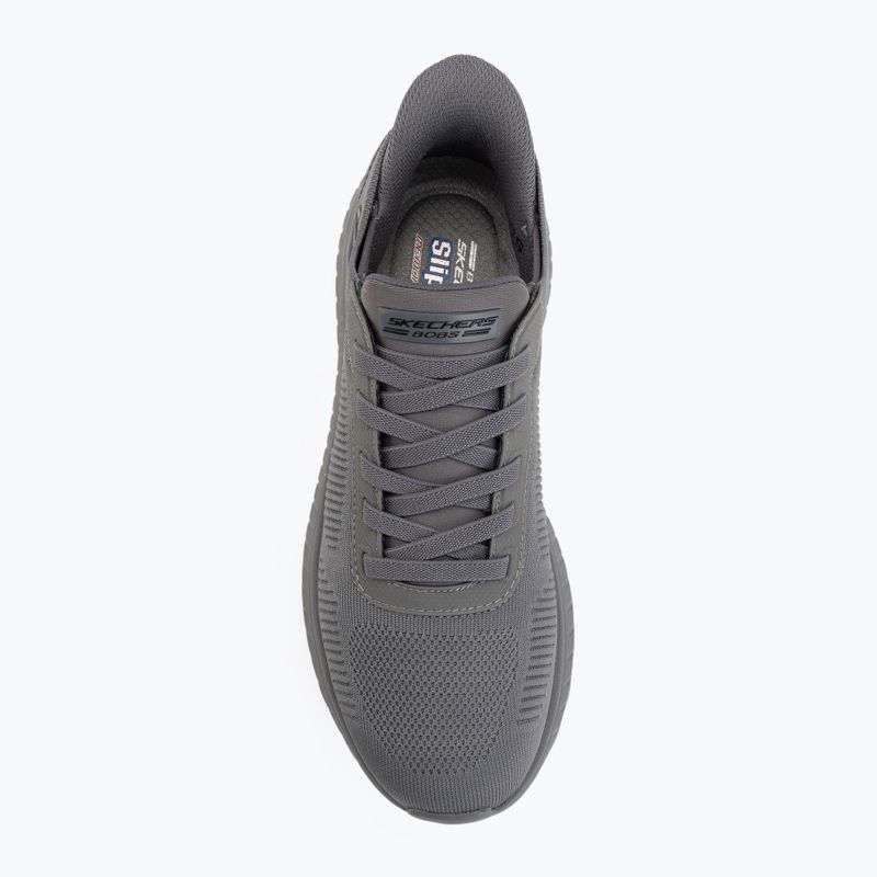 Pánske topánky SKECHERS Bobs Squad Chaos Solid Step gray 5