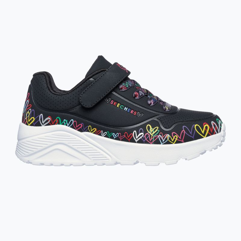 Detské topánky SKECHERS Uno Lite Heart Craze black/multi 9
