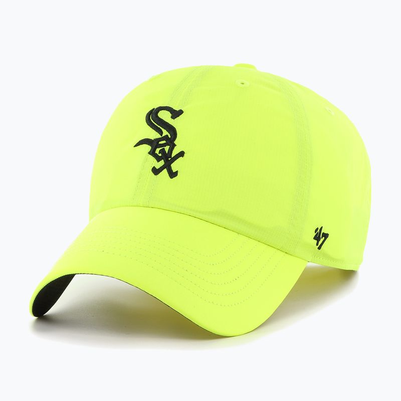 47 Značka MLB Chicago White Sox Brrr CLEAN UP neónová žltá baseballová čiapka
