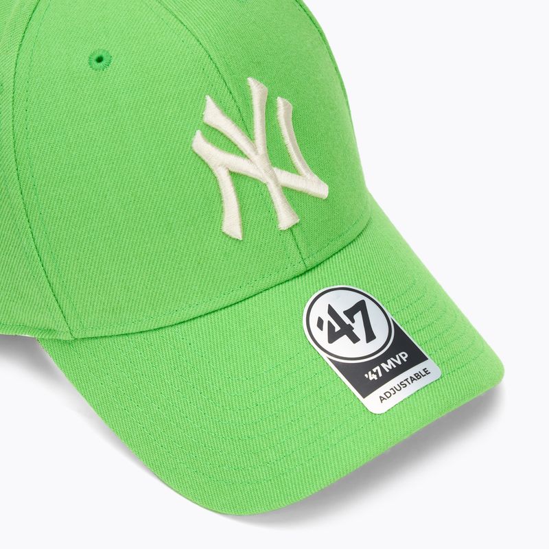 47 Značka MLB New York Yankees MVP baseballová čiapka limetková 3