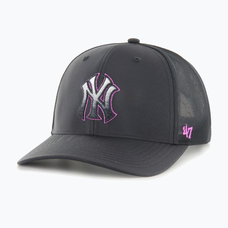 47 Značka New York Yankees Volcanic Trucker baseballová čiapka čierna