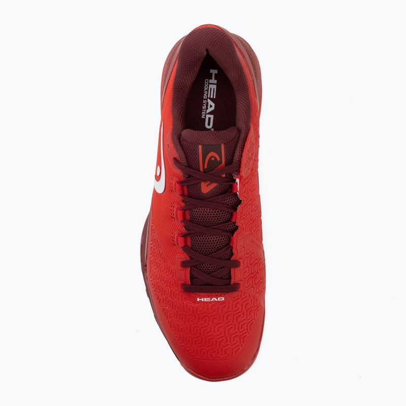 Pánske tenisové topánky HEAD Revolt Pro 5.0 Clay red/dark red 5