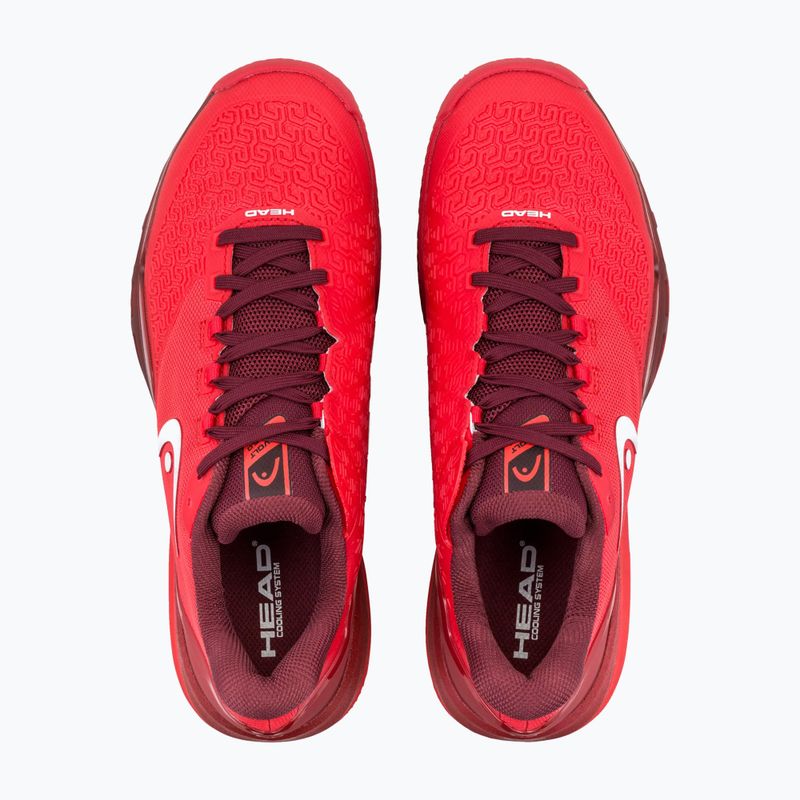 Pánske tenisové topánky  HEAD Revolt Pro 5.0 Clay red/dark red 4