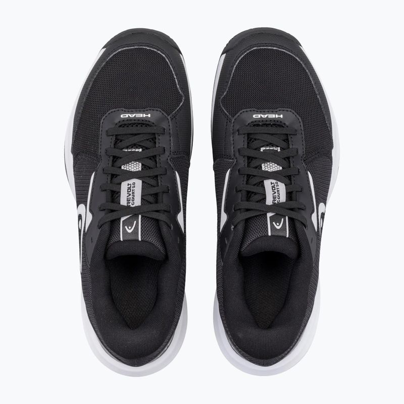 Pánske tenisové topánky  HEAD Revolt Court 5.0 black/white 4