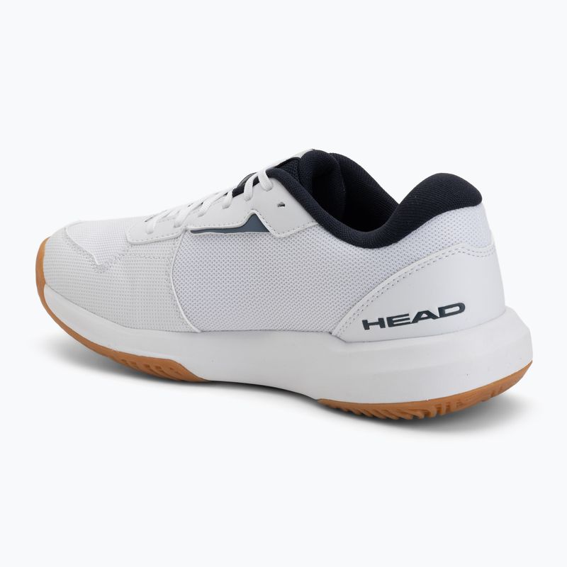 Pánske tenisové topánky HEAD Revolt Court 5.0 Indoor white/blueberry 3