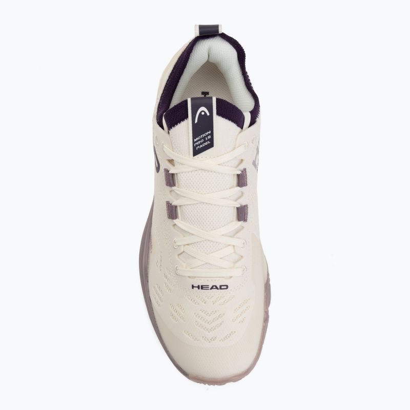 Dámske topánky na padel HEAD Motion Pro 1.5 chalk white/purple 5