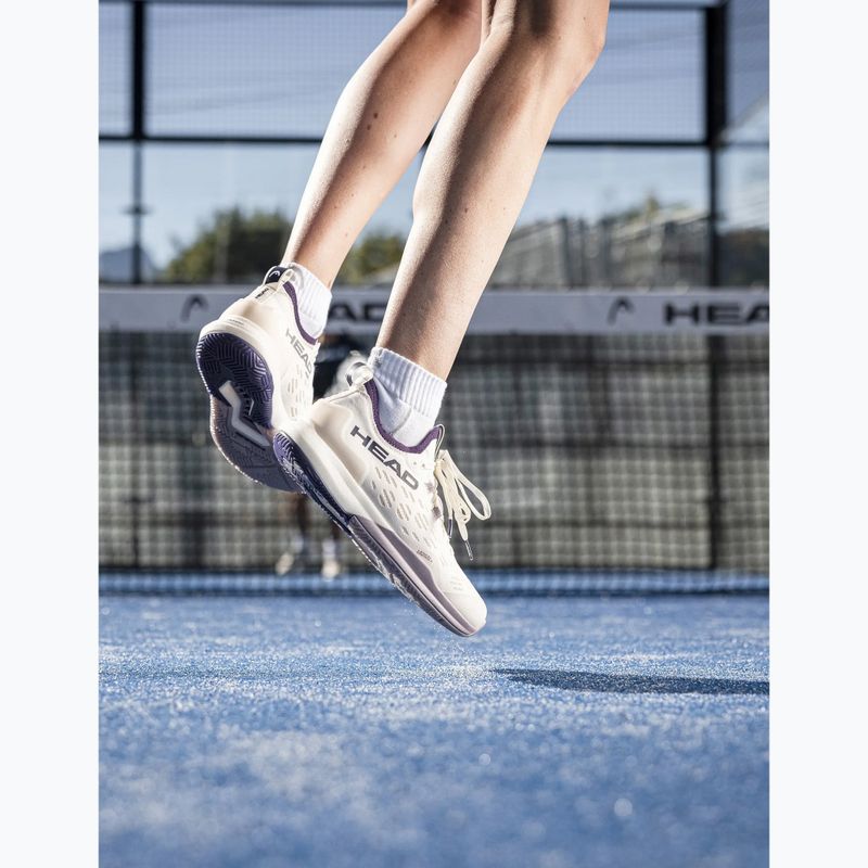 Dámske topánky na padel HEAD Motion Pro 1.5 chalk white/purple 7