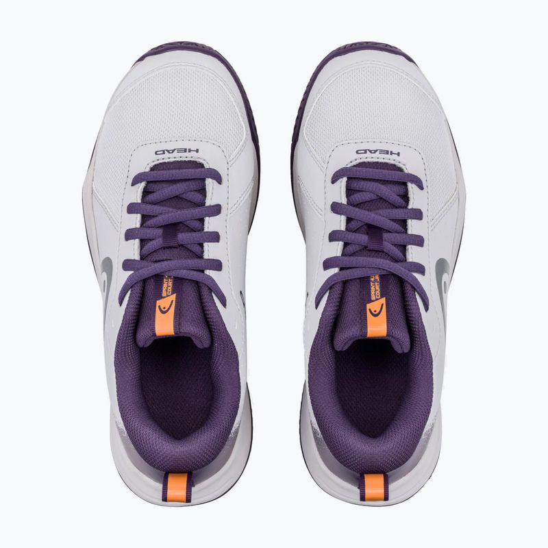 Detské tenisové topánky HEAD Sprint Court 4.0 light grey/purple 4