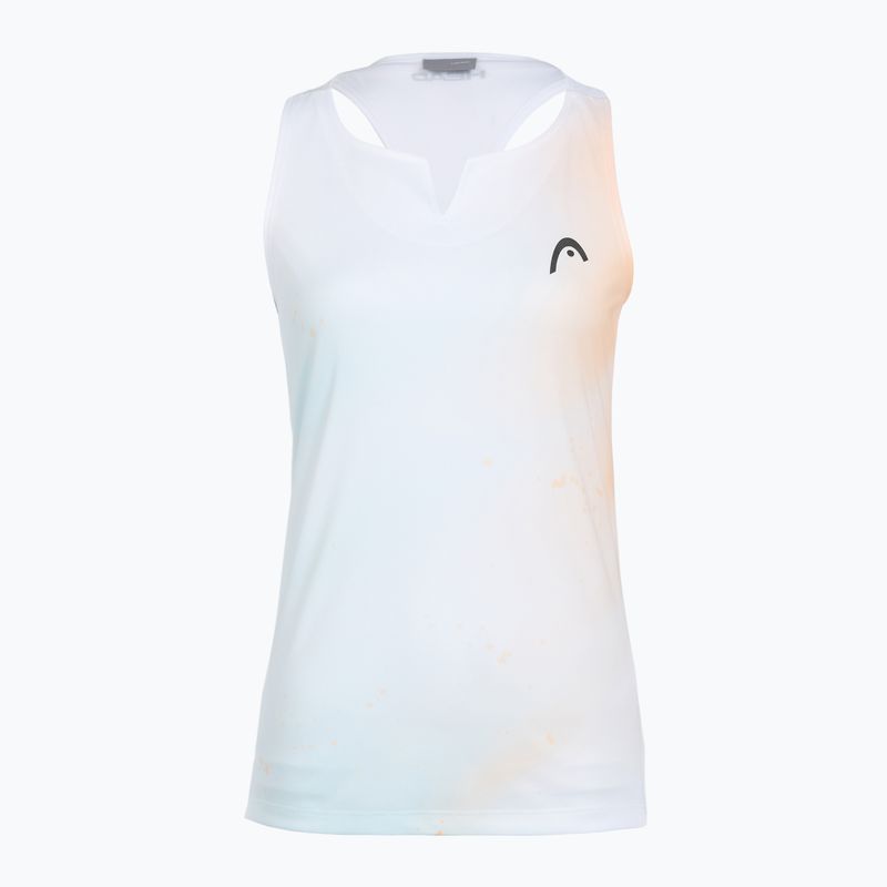 Dámske tenisové tričko HEAD Agility Tank Top apricot/print vision