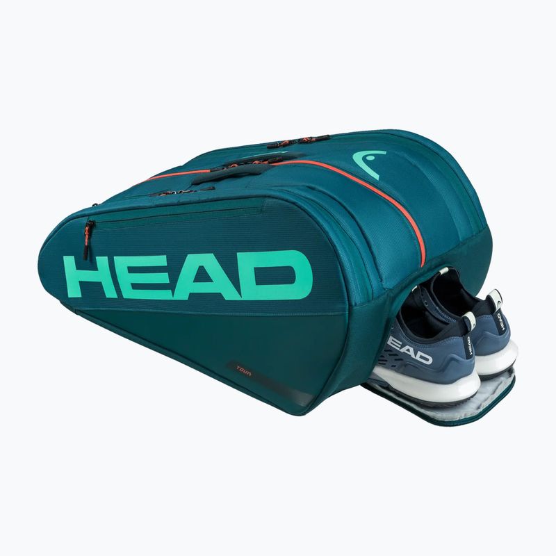 Taška na padel HEAD Tour Padel Bag L 40 l green/orange 4