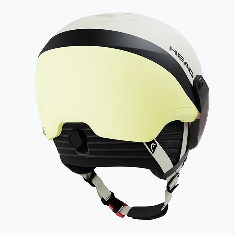 Detská lyžiarska prilba HEAD Yuki Visor Jr lime swirl/silver/red 2