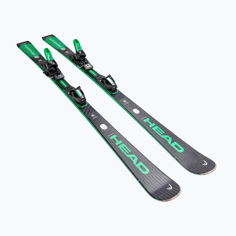 Zjazdové lyže + viazanie HEAD Supershape e-Magnum SW BB-PR + Protector Evo PR 13 GW black/green 2