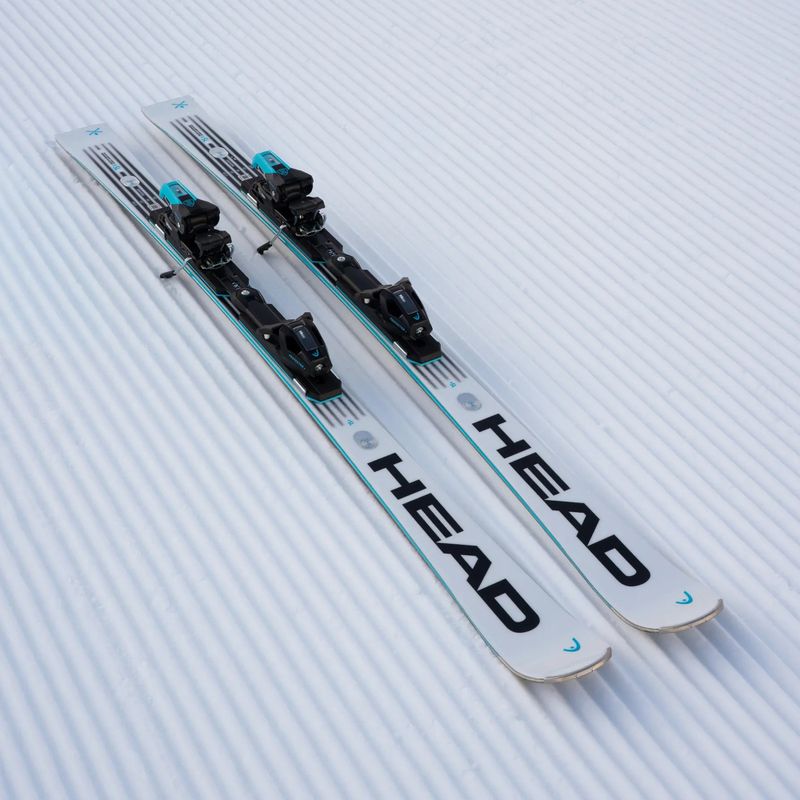 Zjazdové lyže + viazanie HEAD WC Rebels e.SLR LYT-PR + PR 11 GW white/blue 3