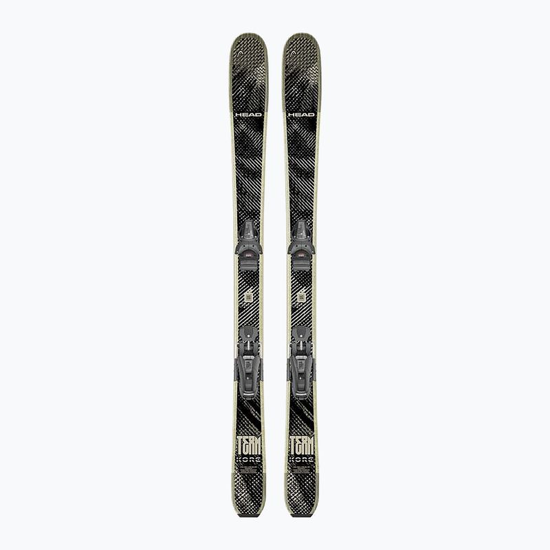 Detské zjazdové lyže + viazanie HEAD Kore Team SW + Attack LYT 11 GW black/beige 3