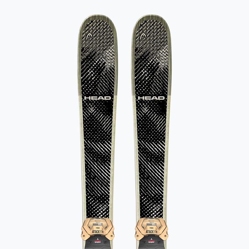 Detské zjazdové lyže + viazanie HEAD Kore Team SW + Attack LYT 11 GW black/beige 5