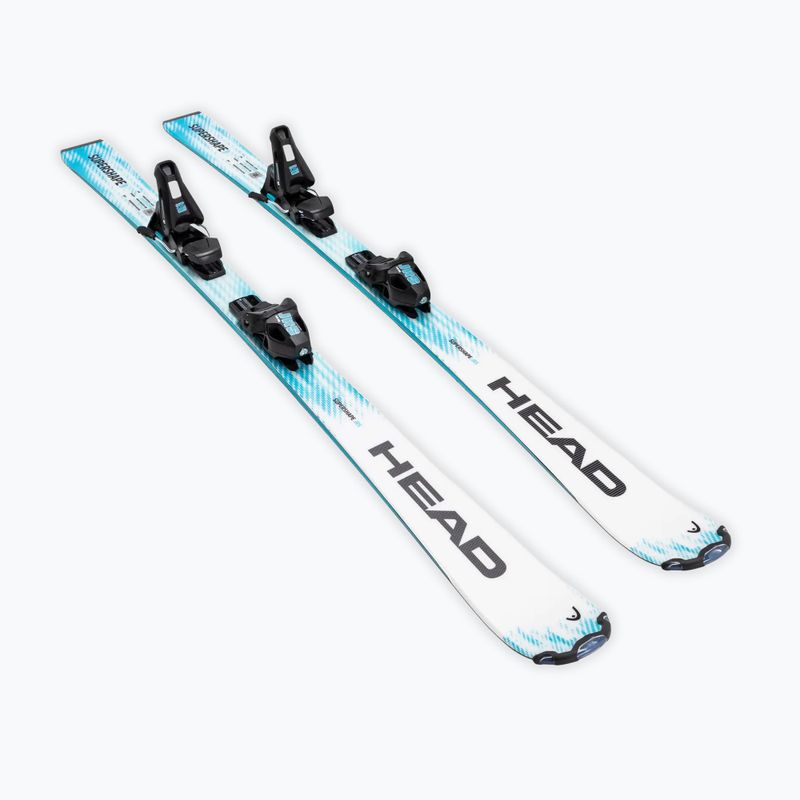 Detské zjazdové lyže + viazanie HEAD Supershape JRS + Jrs 7.5 GW CA white/blue 2