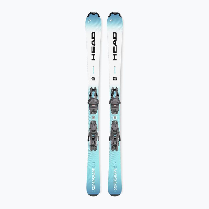 Detské zjazdové lyže + viazanie HEAD Supershape Team Easy JRS + Jrs 4.5 GW CA blue/white 2