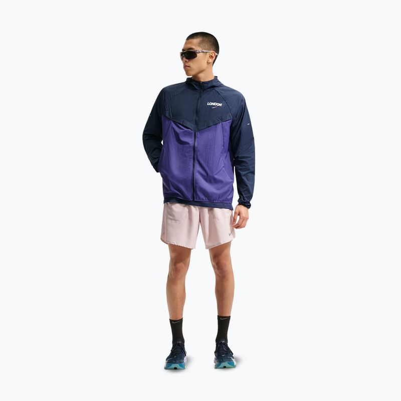 Pánska bežecká bunda Nike Stride Dri-Fit ADV midnight navy/court purple 2