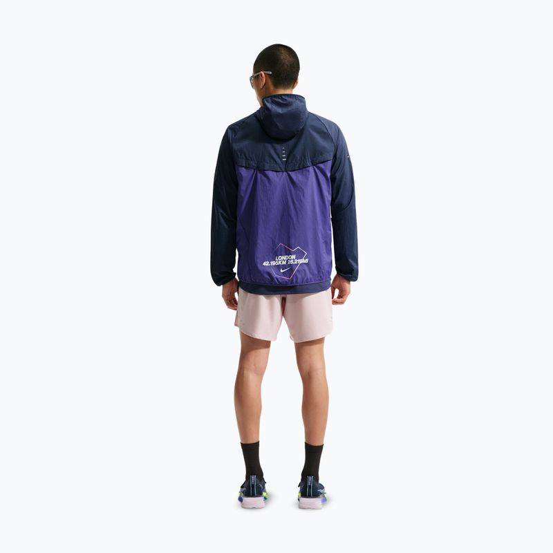 Pánska bežecká bunda Nike Stride Dri-Fit ADV midnight navy/court purple 3