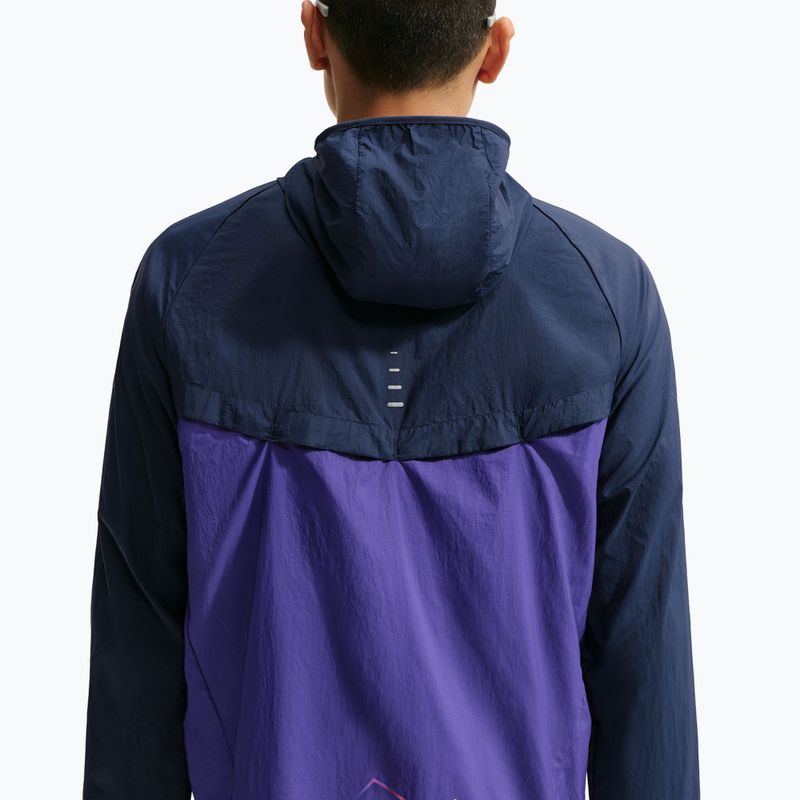 Pánska bežecká bunda Nike Stride Dri-Fit ADV midnight navy/court purple 5