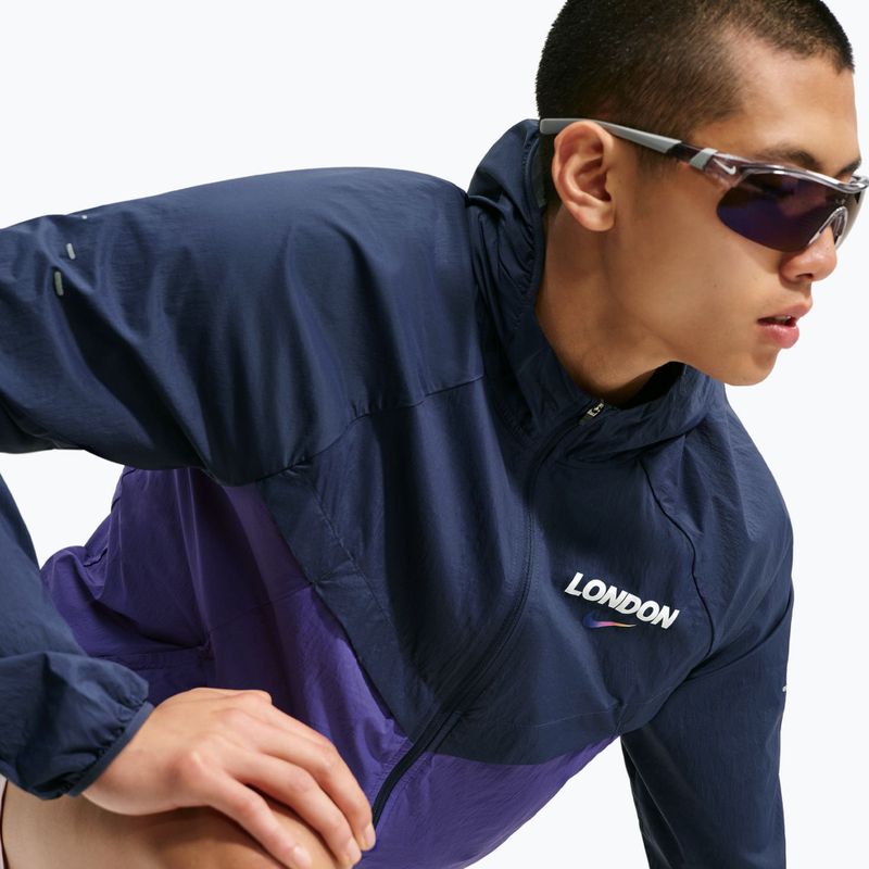 Pánska bežecká bunda Nike Stride Dri-Fit ADV midnight navy/court purple 6