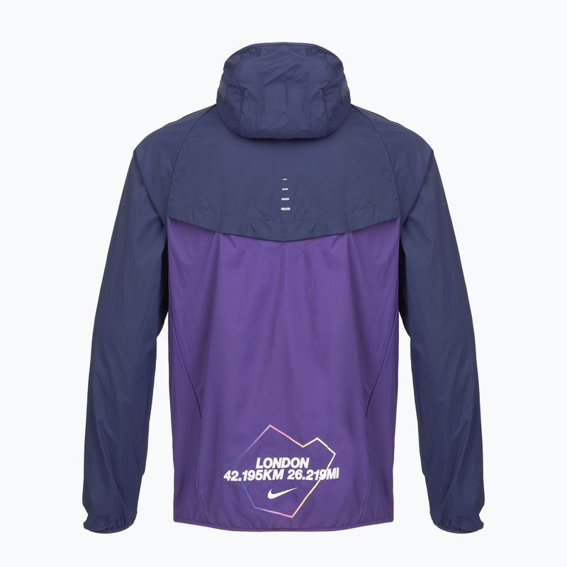 Pánska bežecká bunda Nike Stride Dri-Fit ADV midnight navy/court purple 10