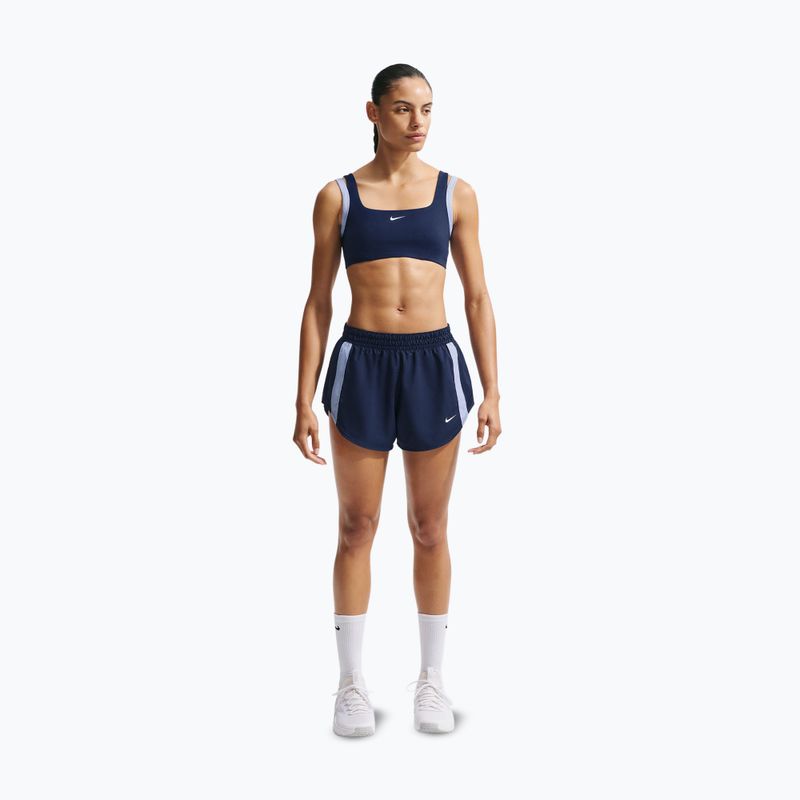Fitness podprsenka Nike One Light Support midnight navy/aluminium/white 2