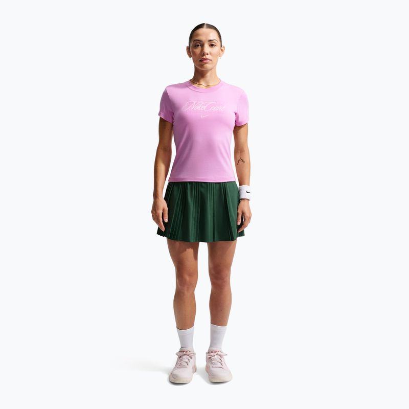 Dámske tenisové tričko Nike Court Heritage light magenta/pink foam 2
