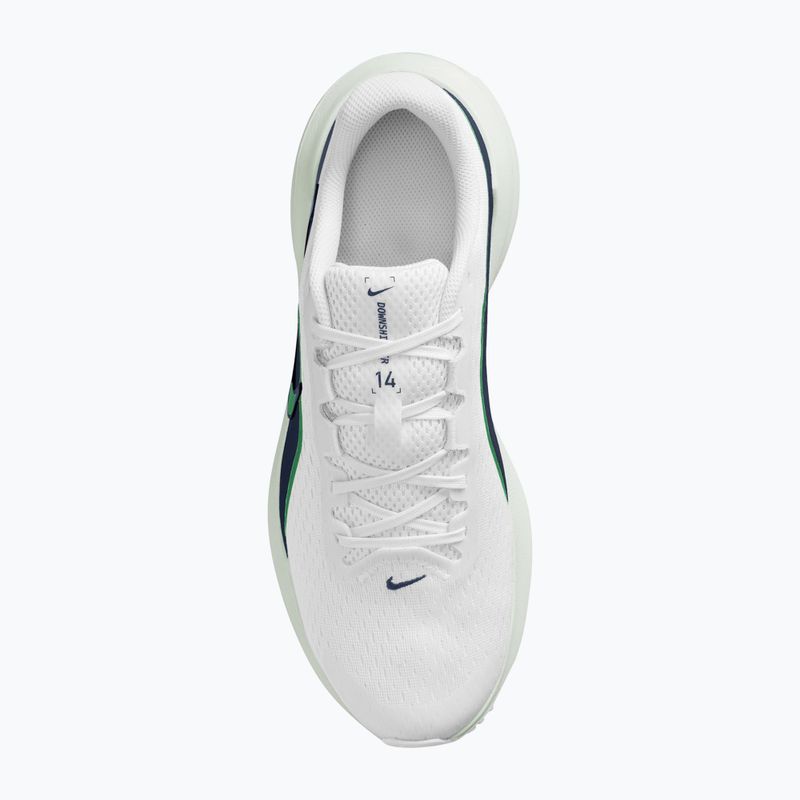 Pánske bežecké topánky Nike Downshifter 14 white/midnight navy/green spark 4