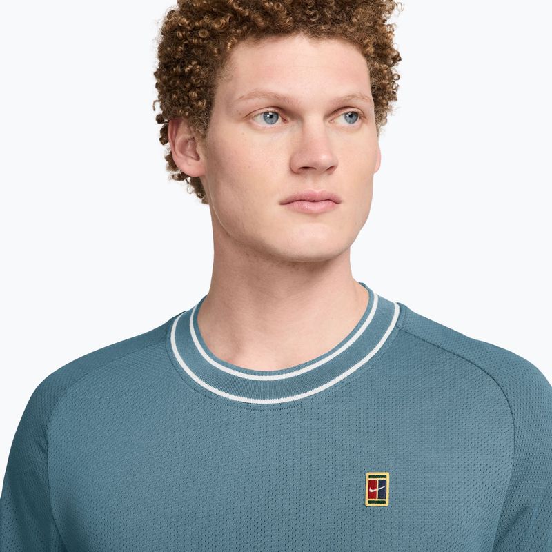 Pánske tenisové tričko Nike Court Heritage smokey blue 3