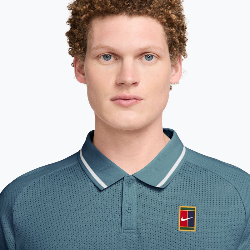 Pánske tenisové tričko Nike Court Heritage smokey blue/smokey blue 3