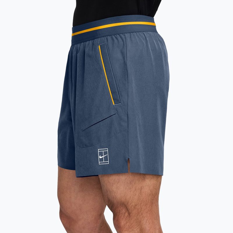 Pánske tenisové šortky Nike Court Dri-Fit Advantage 6" new slate/laser orange/white 3