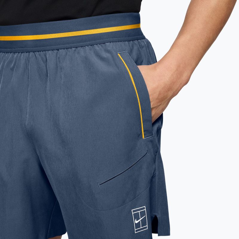 Pánske tenisové šortky Nike Court Dri-Fit Advantage 6" new slate/laser orange/white 4
