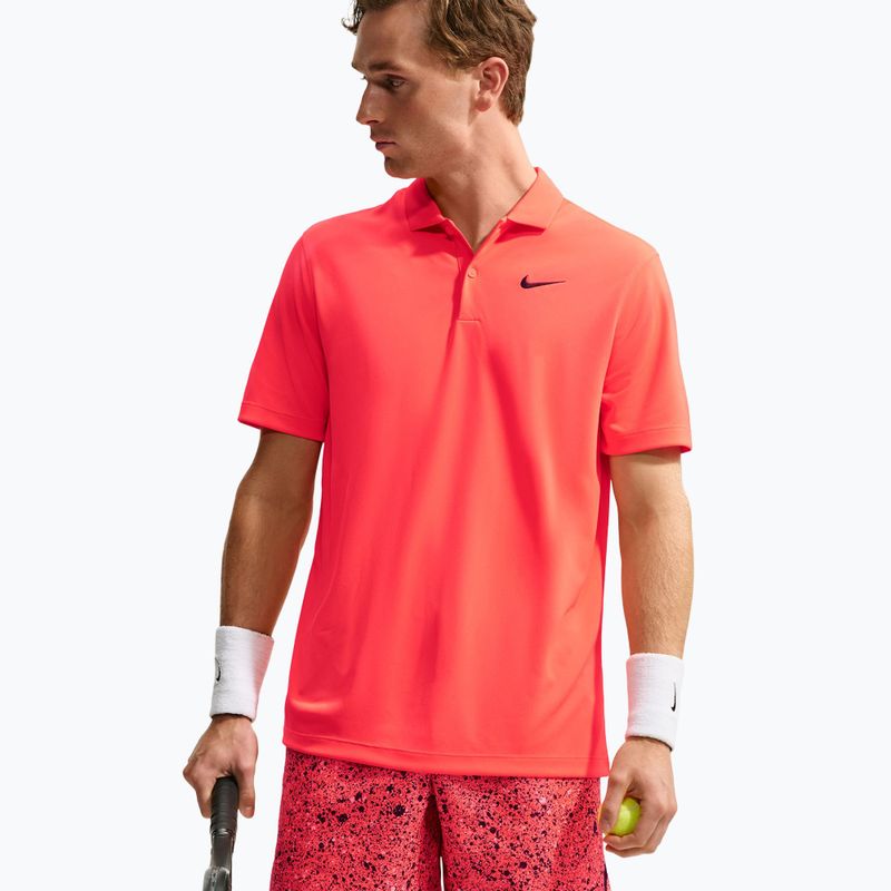 Pánske tenisové tričko Nike Court Dri-FIT Bright Crimson/Black